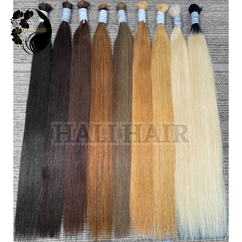 Virgin Remy Human Bulk Hair Extensions Super Double Drawn Vietnam Premium Quality with Raw Hair Hali Hair