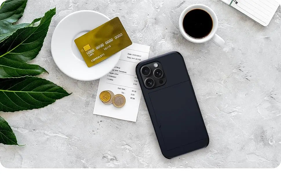 For iPhone 17 Pro Max 16 Pro Max 15 Pro 15 14 13 12 Wallet Card Case Holder Slide Slot Slim Hard PC Heavy Duty Protective Covers