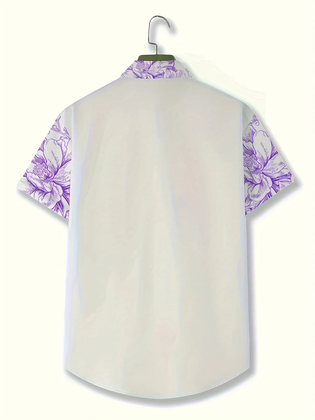 2026 Summer New Style Men's Short-Sleeved Shirt with 3D Patterned Print - Street Casual Fashion Comfortable and Soft