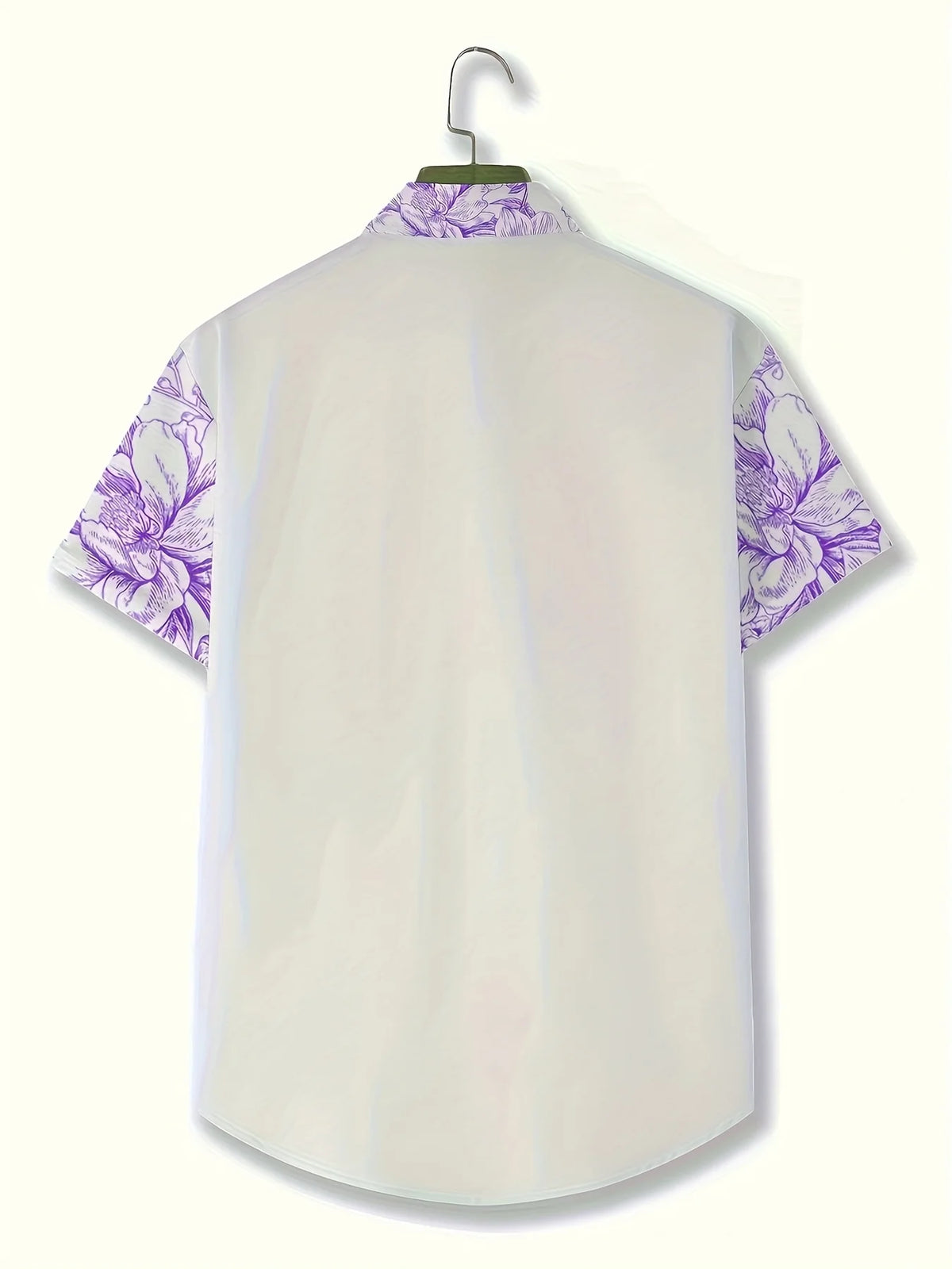 2026 Summer New Style Men's Short-Sleeved Shirt with 3D Patterned Print - Street Casual Fashion Comfortable and Soft