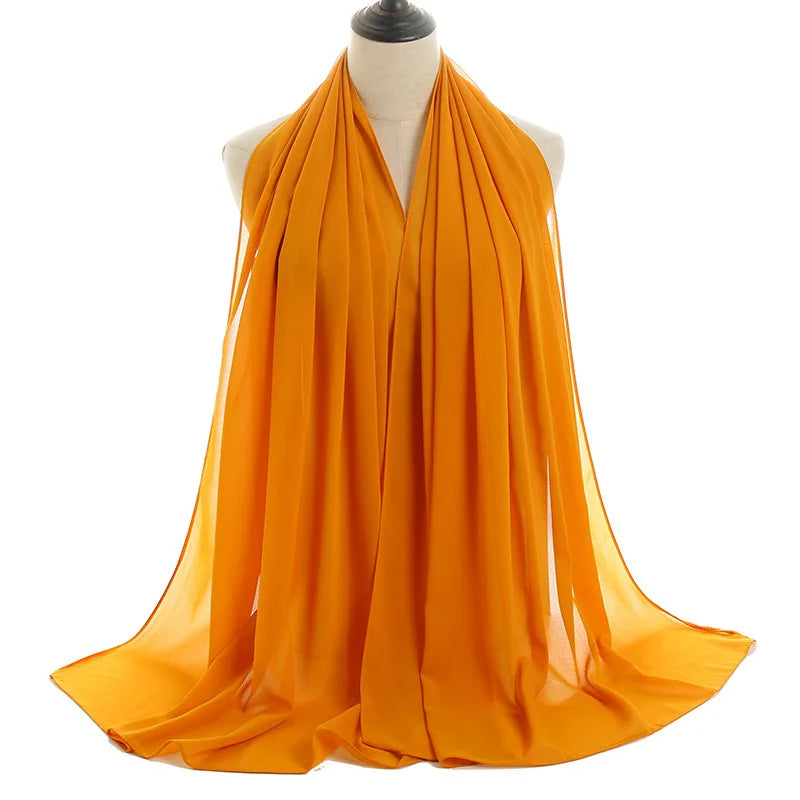 Ramadan Islamic Instant Bubble Chiffon Shawl Scarf Lady Head Wrap Women Hijabs Scarves Bufandas Muslim Veil Hijab Snood 180*70cm