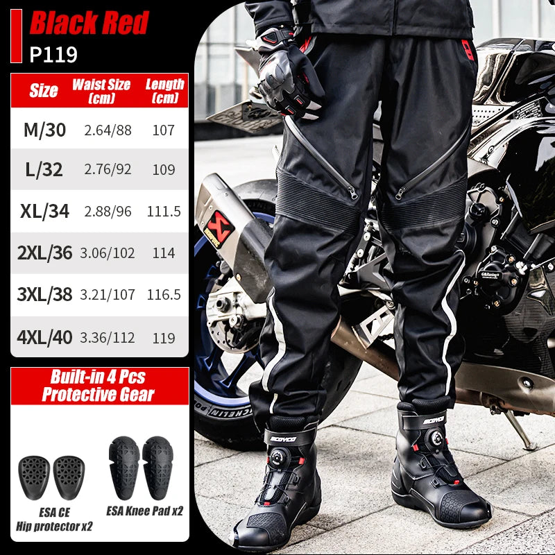 Scoyco Motorcycle Jacket Winter Waterproof Windproof CE1 Anti Fall Detachable Thermal Liner Reflective Motorbike Riding Jacket