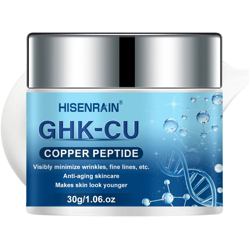 HISENRAIN GHK-CU Anti-Aging Moisturizing Cream - Copper Peptide Firming Face Cream for Wrinkles, Collagen Boost & Skin Repair.