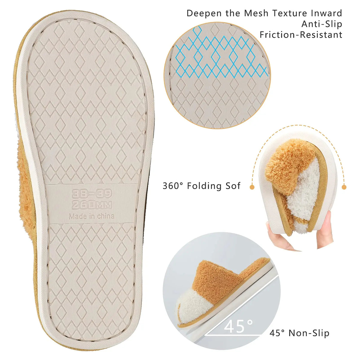 Crestar Women's Cat Paw Cozy Slippers Indoor Warm Gifts for Women Men with Memory Foam Trendy Cute Fuzzy Winter House Shoes