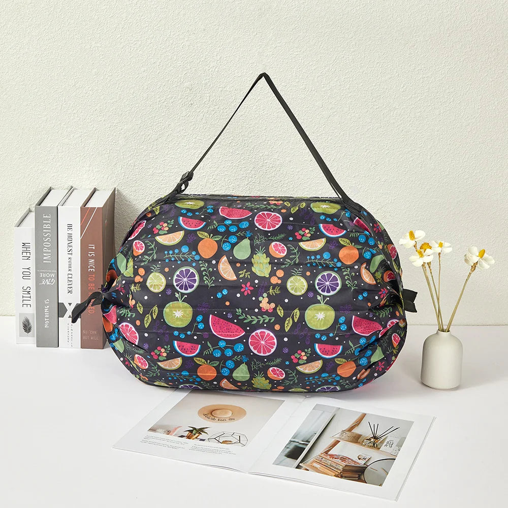 Portable Shopping Bag Large Capacity Foldable Storage Shoulder Bag Travel Handbags With Handle Outdoor EDC Camp Beach Bag