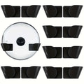 1/3/6Pairs Pot Lid Holder Wall-Mounted Hanging for Pan Pot Cover Rack Kitchen Organizer Plastic Stonego Kitchen Storage Rack