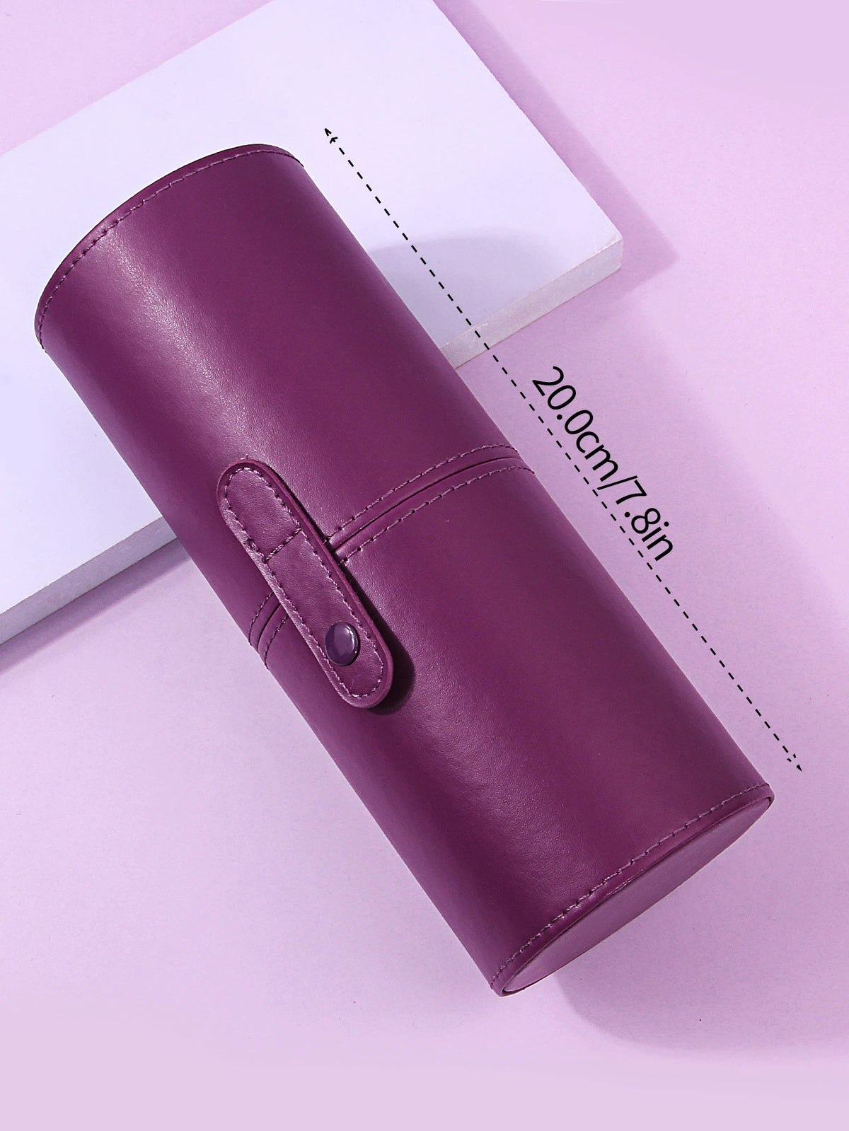 Travel PU Leather Makeup Brush Tools Holder Cosmetic Pens Storage Cup Case Box Portable Makeup Tool Organizer