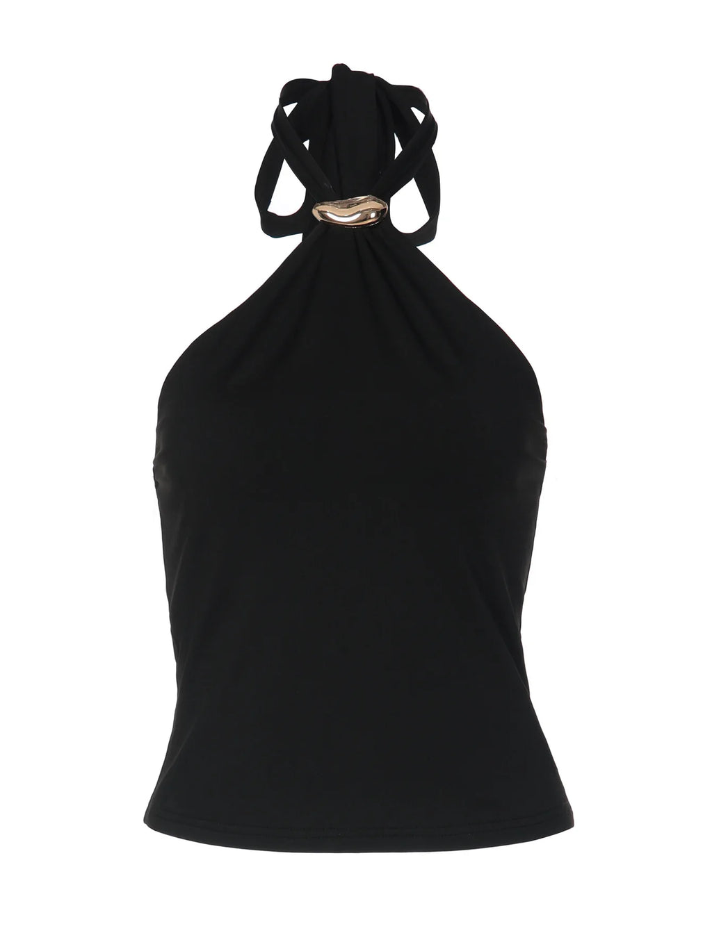 2026 Summer Fashion New Women's Retro Retro Hot Girl Tight Strap Top Hanging Neck Naked Back Sexy Vacation Beach Vest