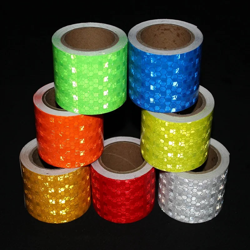 2inch Bicycle Safety Warning Conspicuity White Reflective Tape Reflective Strip Bike Stickers Adhesive Reflectors For Things 10M