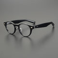Classic Retro Round Glasses Frame Men Top Quality Acetate Trendy Eyeglasses for Women Handmade Vintage Thick Frame Eyewear