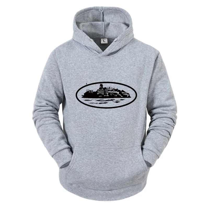 2026 Autumn/Winter New Devil Island Men's and Women's Printed Hoodies Outdoor Activities Casual Hoodies Fashion Trend Men's Wear