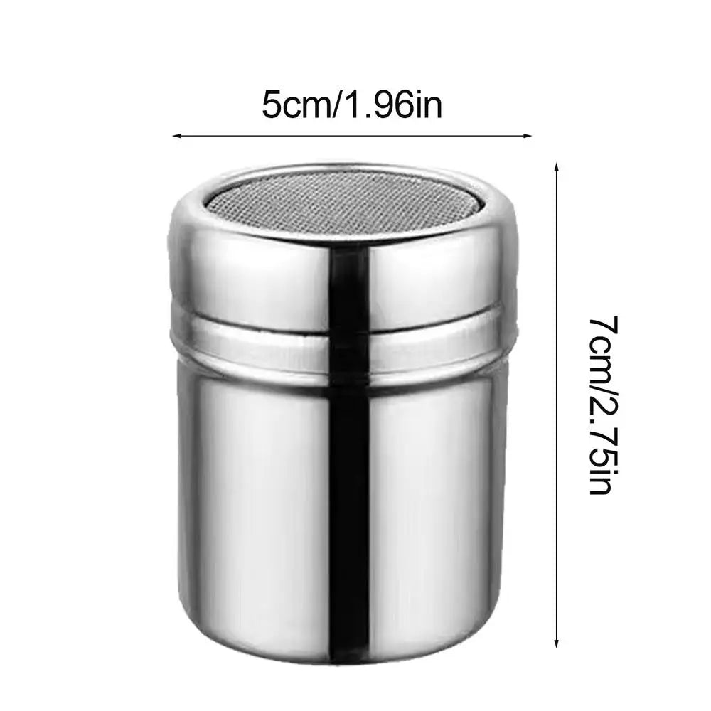 S/M/L Powder Sprinkler Bottle Stainless Steel Flour Sifter And Shaker Bottle Kitchen Gadgets Powder Shaker For Salt Sugar Cocoa