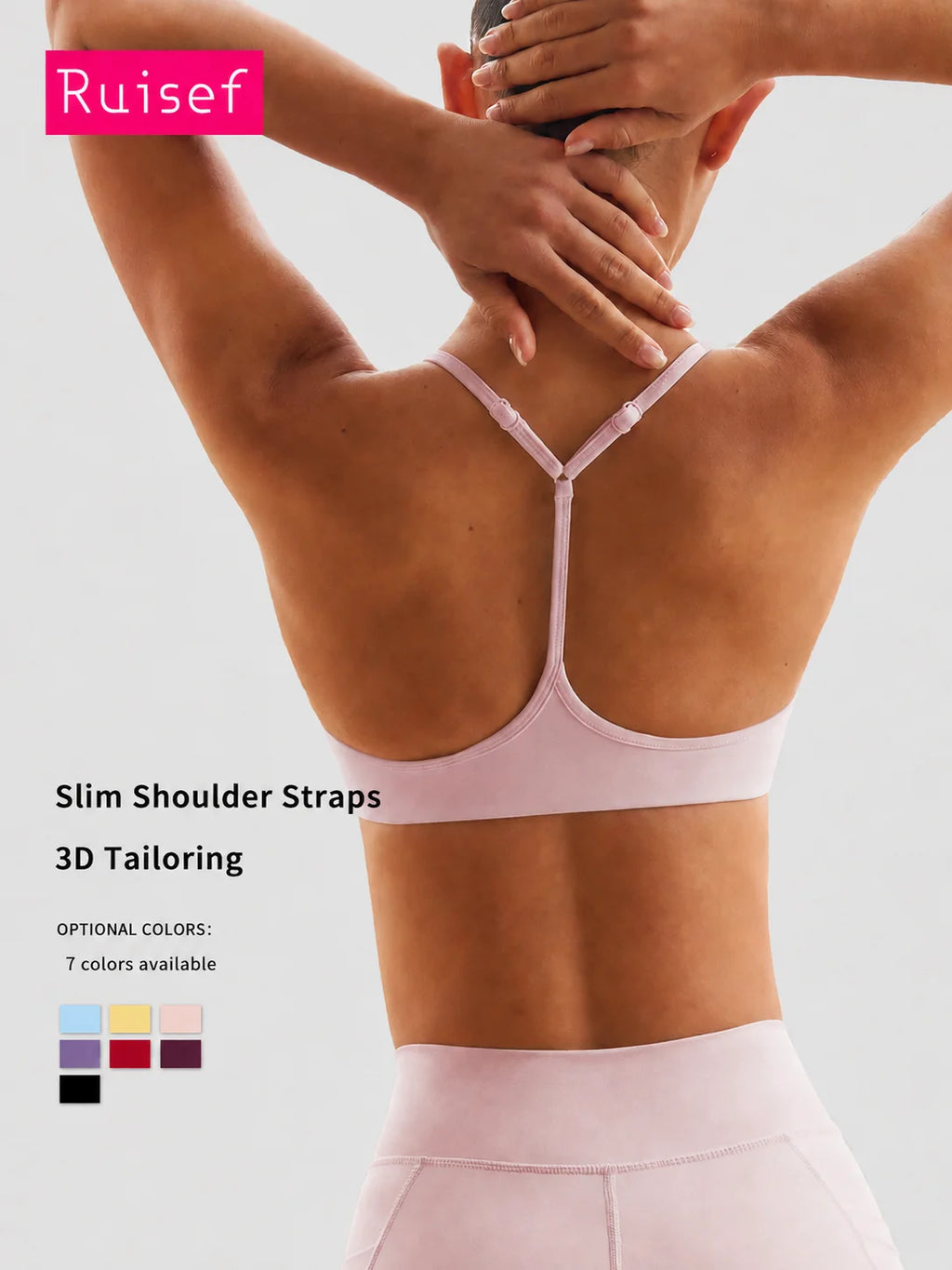 Women's Halter Padded Sports Bra Y Back Workout Crop Top for Yoga Running Cycling Gym Fitness