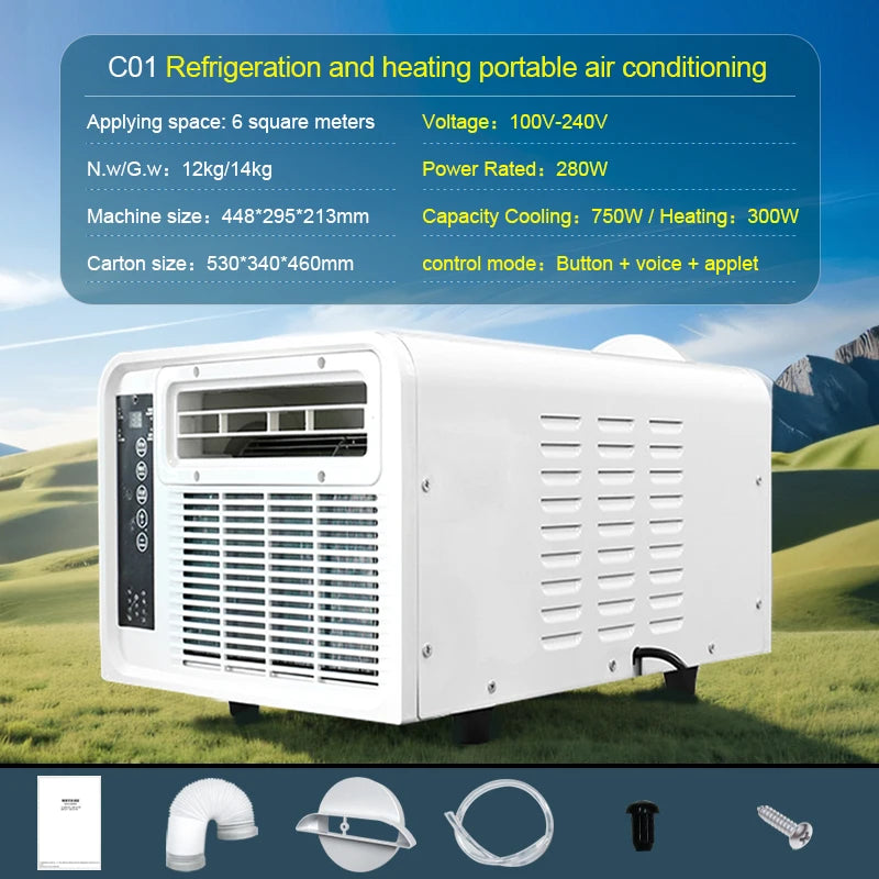 New Appliance Mini Air Conditioner With Cooling And Heating Mode Mobile Mini Ac Air Conditioner For Room