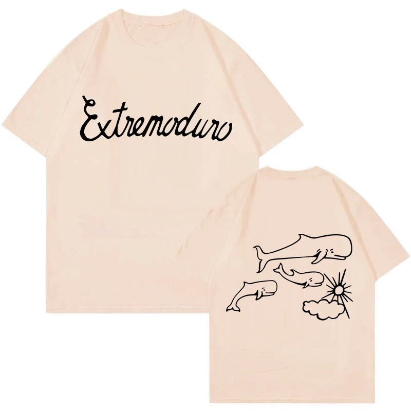 Unisex Fashion Rock Band Extremoduro Print Short Sleeve T Shirt Men Women Graphic Vintage T-Shirt Y2k Hip Hop Tees Tops Clothes