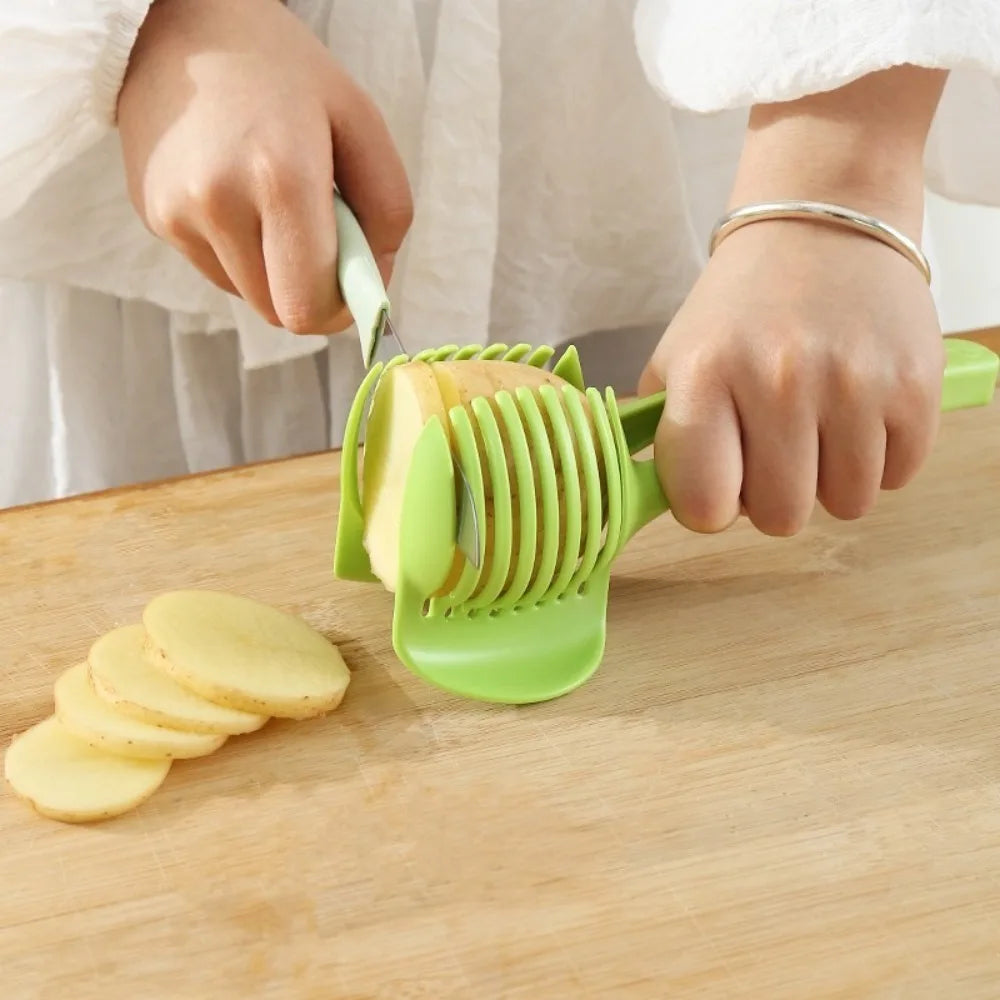 Alloy Handheld Slicer for Fruits Tomato Potato Onion Lemon Vegetable Cutter Kitchen Tools Kitchen Gadgets and Accessories 1PC