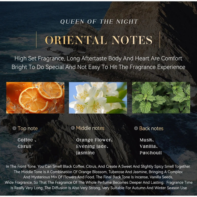 Perfume Spray,Coffee Vanilla Floral Fruity Women Scent,Owl Queen Citrus/Peony/ Jasmine/Musk/Sandalwood/Patchouli Fragrance Mist