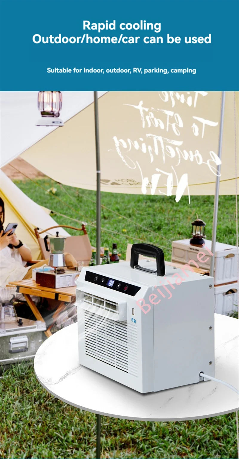 Air Conditioner Mini Mobile Split Portable Air Conditioner Caravan Camping Air Conditioner 3000BTU/H With Remote Control