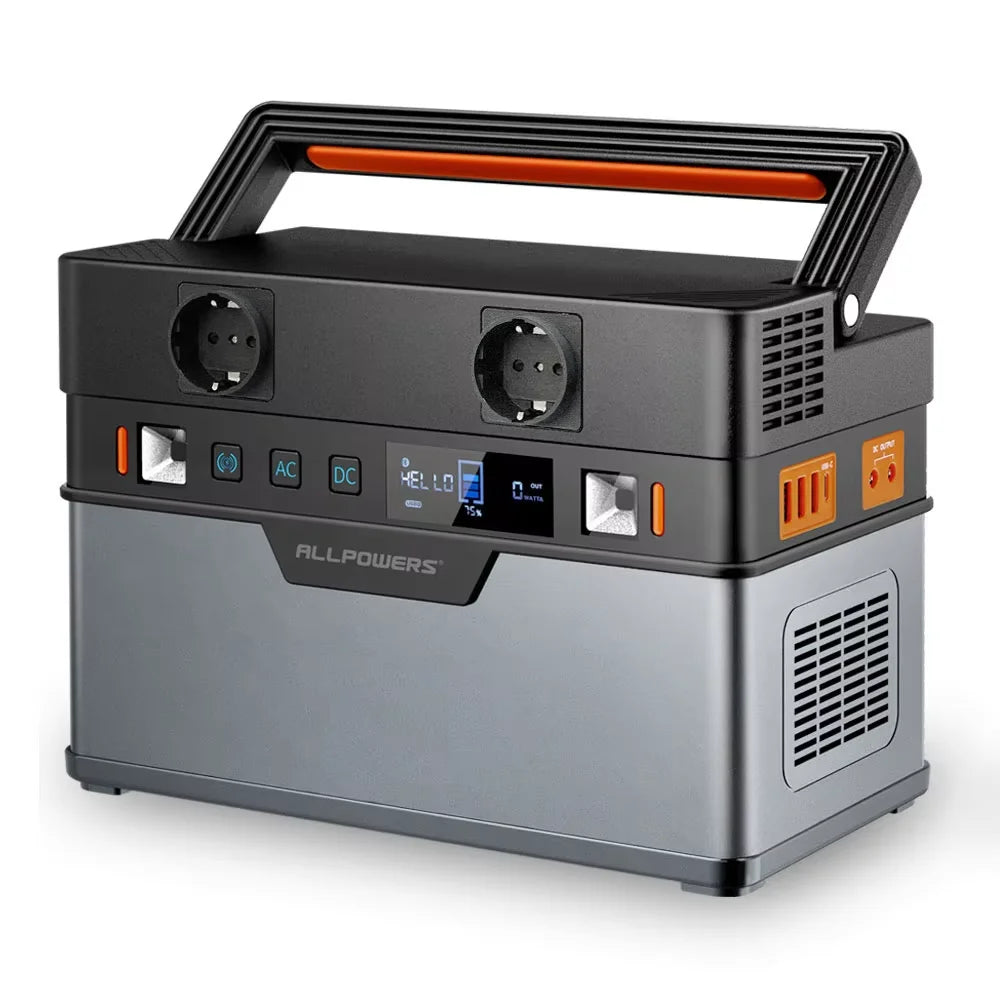 ALLPOWERS 2000W / 700W / 300W / 200W Portable Power Station Solar Generator Emergency Power Supply Fit for Iphone Camping Travel