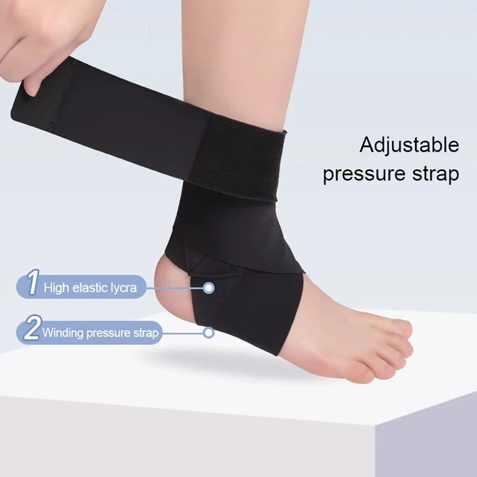 GOBYGO 1Pcs Ultra-thin High Elastic Ankle Sprain Recovery Immobilization Anti-fracture Ankle Strain Protection Sleeve Men Women