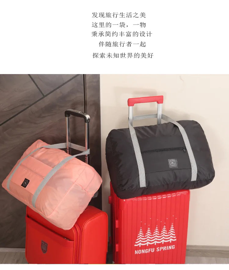 Travel Bag Folding Travel Storage Bag Travel Storage Bags Boarding Luggage Clothes Handbags Picnic Move House Large Handbag