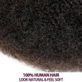 Lolely Dream Spring Twist Afro Kinky Bulk Hair 100% Human Hair For Dreadlocks Twist Braid Hair Extension Natrual Black Color