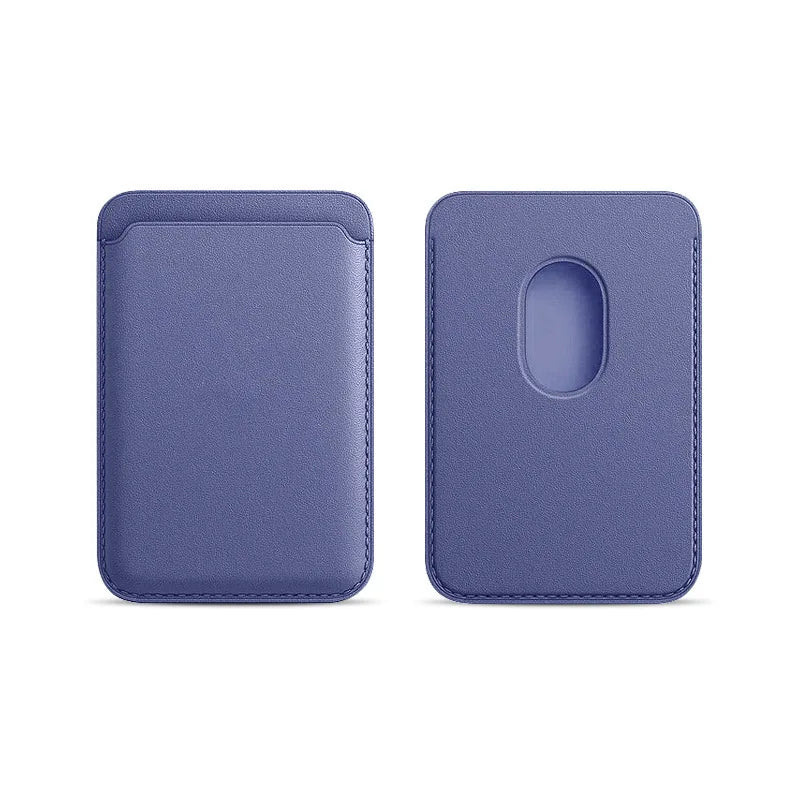 Magnetic Card Holder Leather PU Card Sleeve ID Card Holder Mobile Phone Back Sticker Bag For Magsafe iPhone 17 Card Holder Cover