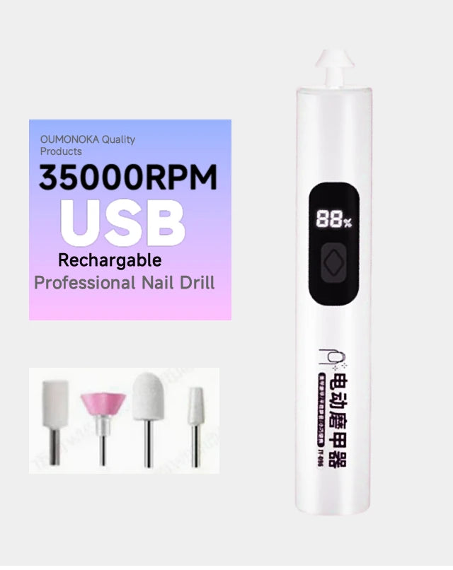 Professional Nail Drill Set Manicure Cutter Nail Equipment Nail Supplies Home Use Electric  Nail Drill Machine Nail Grinder