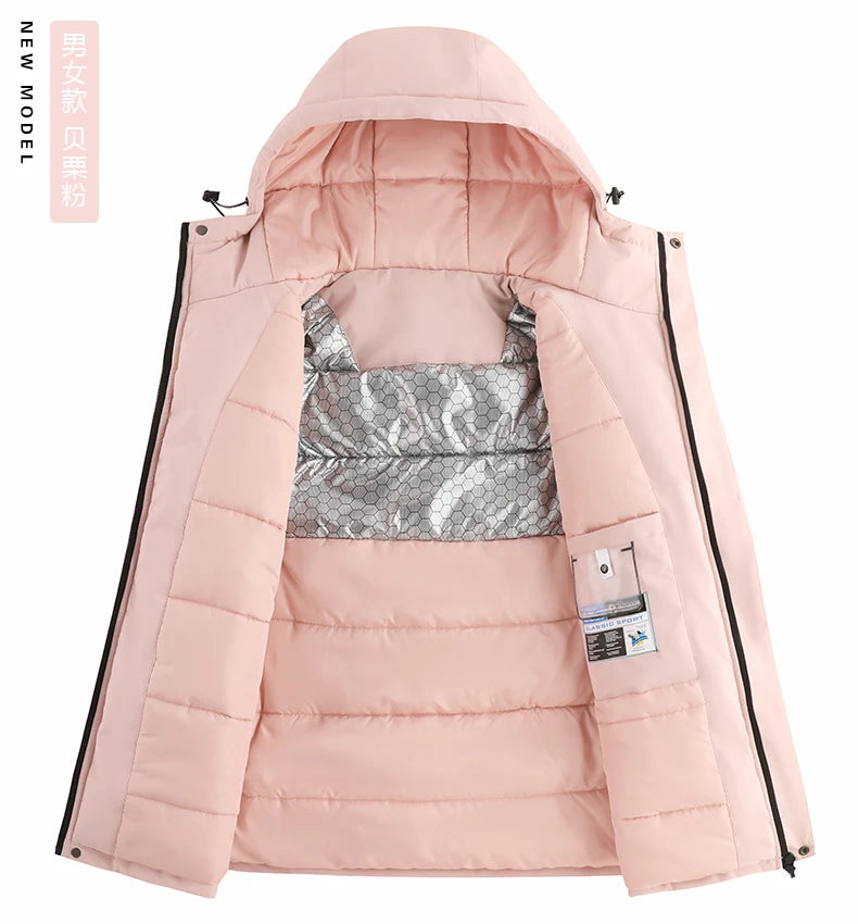 Men's Jacket Stand Collar Stamp Mens Parka Winter New Down Jacket Fleece Warm Jackets Men Business Leisure Coat Baseball Coats