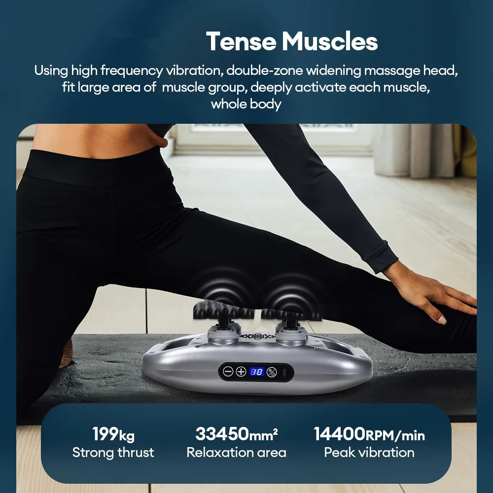 66-head Fascia Gun High Frequency Vibration Body Massage Gun Back Massager Waist Massager Neck Shoulder Thigh Fascia masajeador