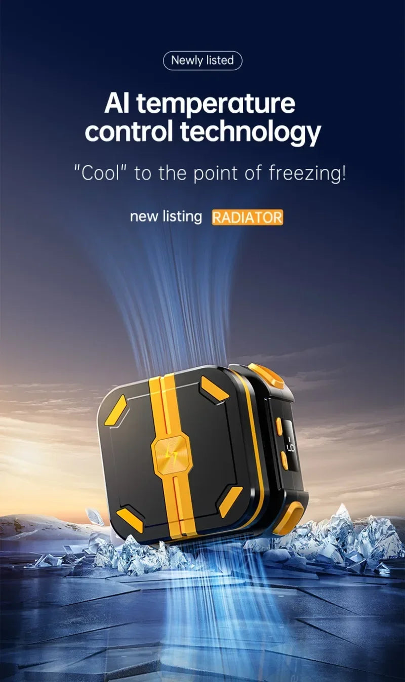 P70 NEW 10W Mobile Phone Semiconductor Cooling Fan Radiator with 2000mAh Battery PUBG Game Cooler for IPhone Android Universal