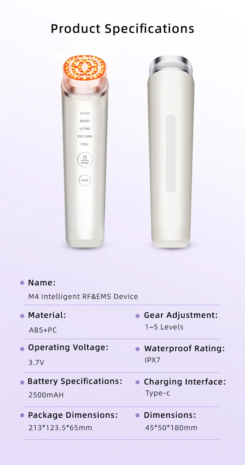 Home Use Beauty Device Facial Machine | Skin Tightening Face Lifting Anti-Aging | Portable Facial Massager