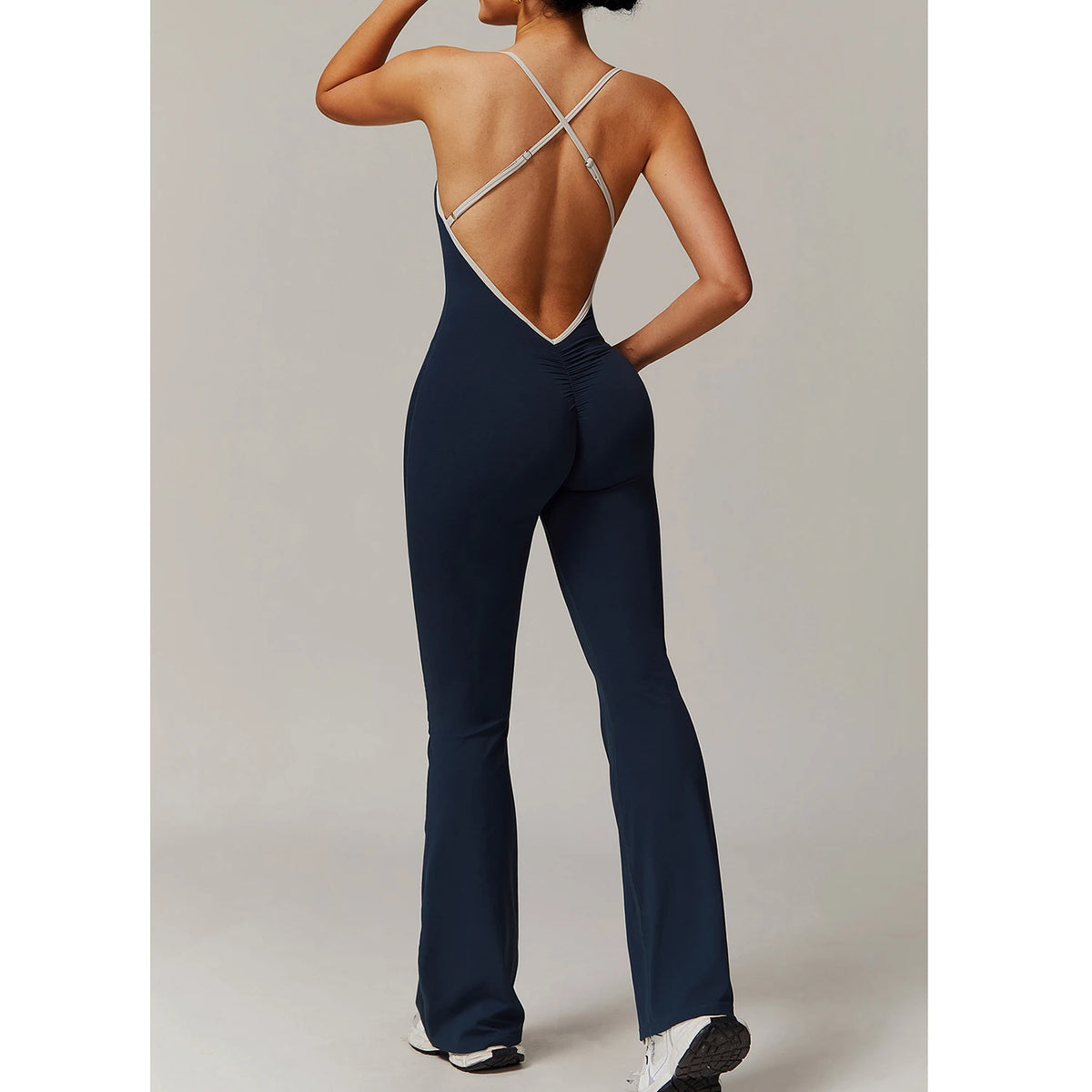Yoga Set V Jumpsuit Gym Set Women Training Yoga Suit Sportswear Women Sports Jumpsuit Fitness Workout Bodysuits Sexy Back