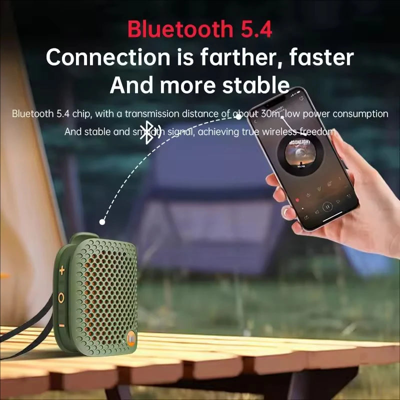 Mini Outdoor Speaker M3 TWS Stereoscopic Wireless Touch Speaker Lightweight Bluetooth 5.4 Magnetic Clip Sports Music Player