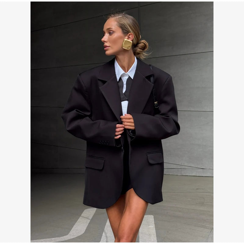 Dark Burgundy Waist-Cinching Shoulder Pad Blazer 2026 Women's Stand Collar Button Design Height-Enhancing Slimming Commute Coat