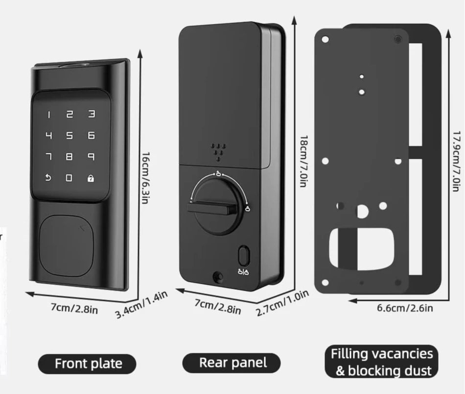 Home Security Anti-Theft Digital Automatic Intelligent Biometric Fingerprint Deadbolt Electric Bolt Door Lock