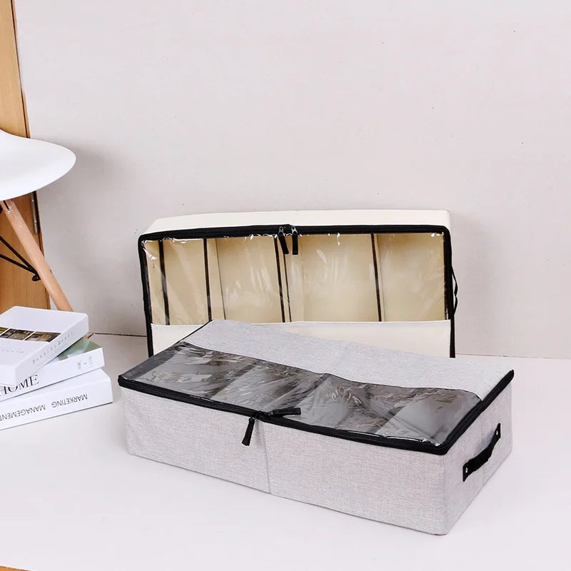 Thickened folding storage box Underwear divider with lid Closet storage box Shoes storage box Dust cover Drawer storage box Adju