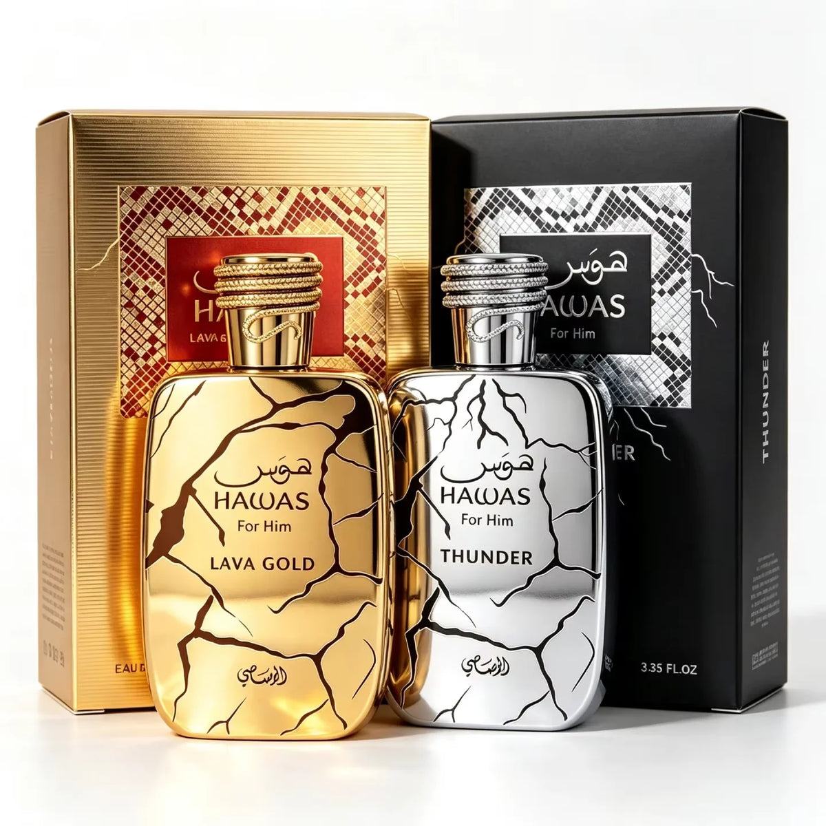 100ML Hawas Ice for Men Eau De Parfum Spray Original Arabian Perfume Men's Fragrance Premium Arabian Long Lasting Fragrance