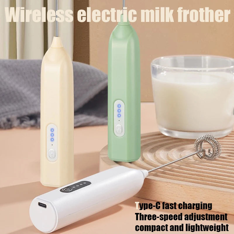 good Electric Milk Frother Handheld Egg Beater Foamer Coffee Maker Electric Blender Mixer Mini Portable Blender Kitchen Tool