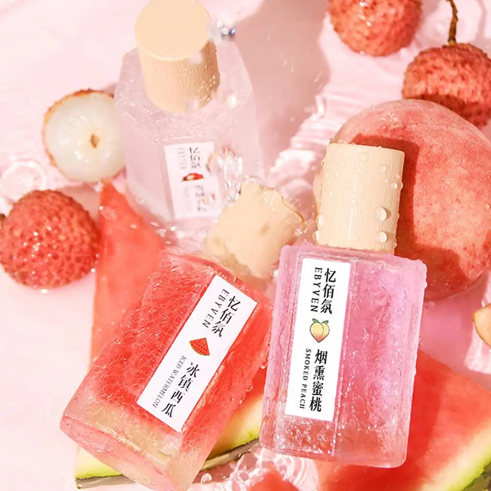 Natural Fruity Unisex Fragrance Sweet Watermelon Peach Litchi Eau De Toilette Fresh Charming Refreshing Women Scent Body Spray