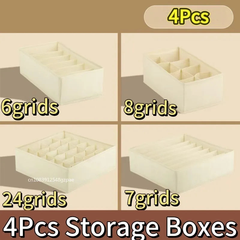 Cabinet Underwear Organizer Drawer Clothes Organizer Boxes Closet Organizer for Underwear Bra Sock Underpants Storage Organizers