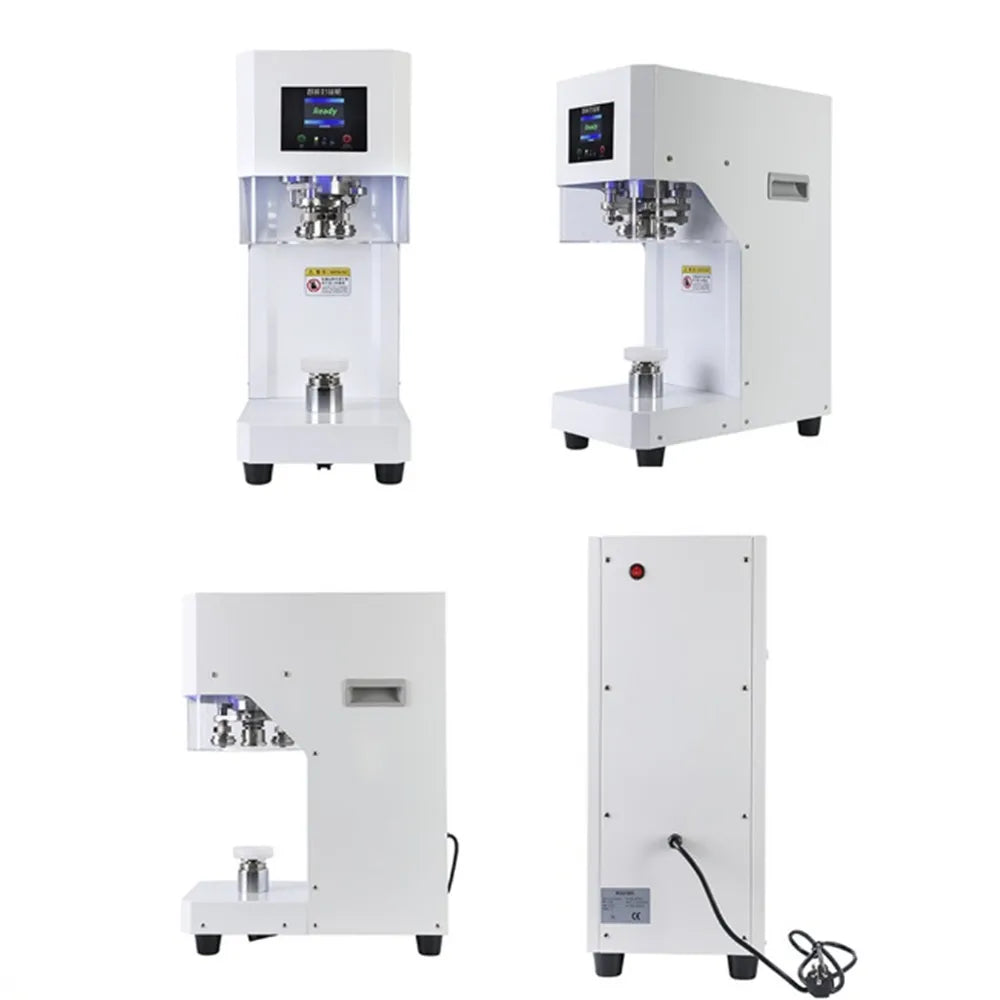Automatic Juice Cup Drinks Sealing Machine Can Sealing Machine Jar Sealing Machine Non Rotary Plastic Tin Jar Beer Cans Seamer