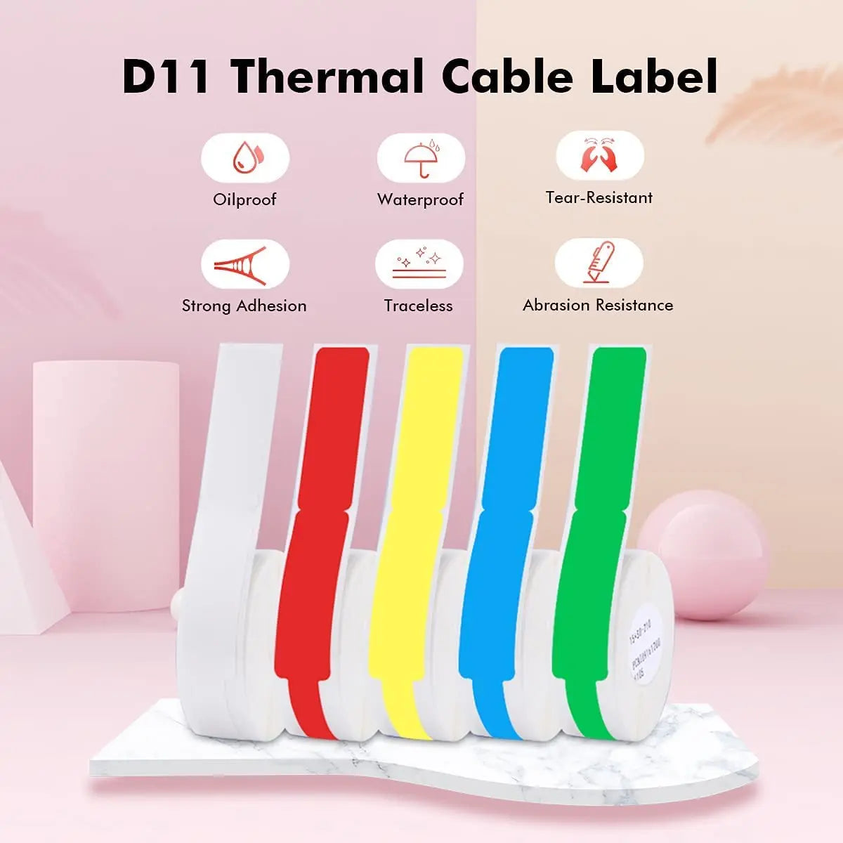 Niimbot Mini Smart Portable Printer Thermal Cable Sticker Self-Adhesive Waterproof Identification Tag For D101/D11/D110/H1/D11H