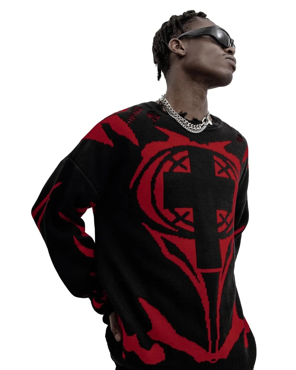 Sweater New Order Graphic Men Winter Pullover Knit Long Sleeve Tops Hip Hop Fashion Harajuku Jumper Coat Y2k Streetwear Clothing