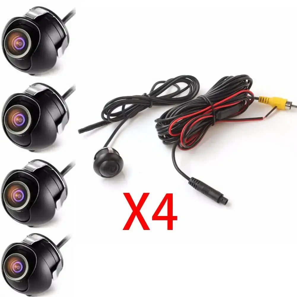 360° Panoramic Camera HD Rear /Front /Left /Right Car Camera With 4 Way Control Box System Surround View Cameras For Car Radio