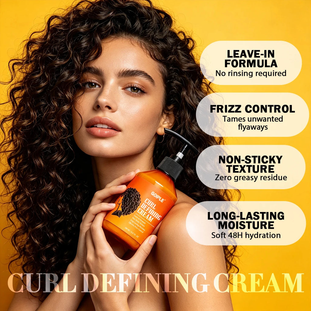 280ml Curl Defining Cream Curling Cream,Define, 48HR All Day  Definition,Moisturize & Hydrate Curls for Bouncy, Shiny Hairstyles