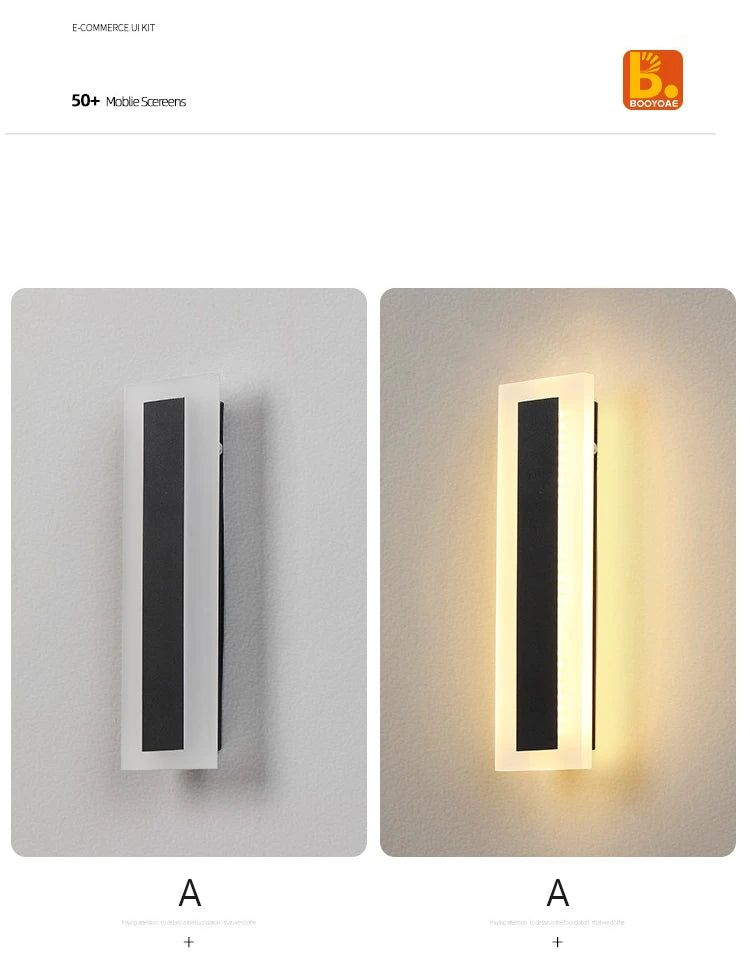 Outdoor Wall Light Garage Door Garden Decoration Porch Lamp Front Door Decor Lights IP65 Waterproof Anti-Water Wall Lighting