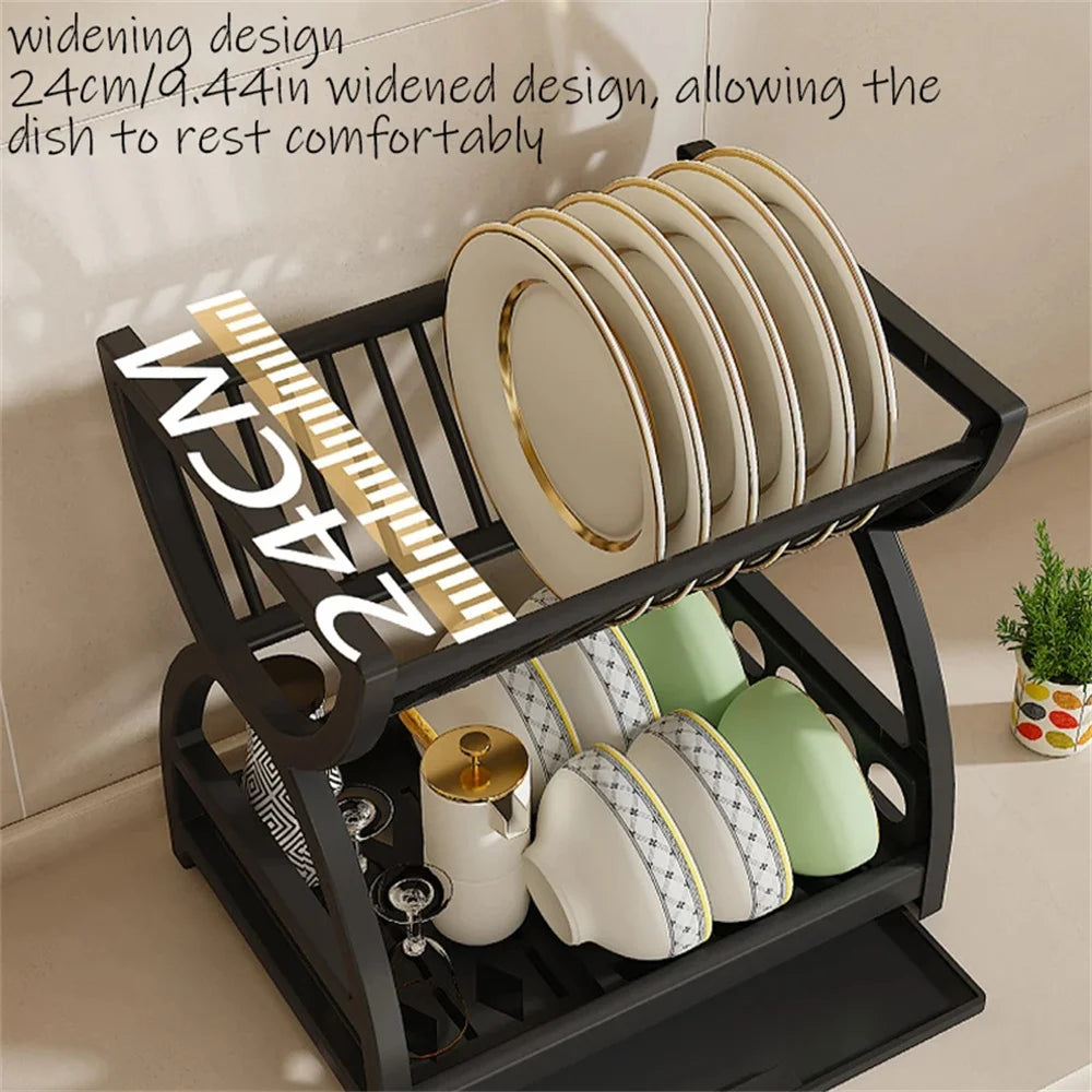 Kitchen Storage Rack, Bowl And Dish Storage Rack, Drain Rack, Household Multifunctional Bowl And Chopstick Rack Storage Box ﻿