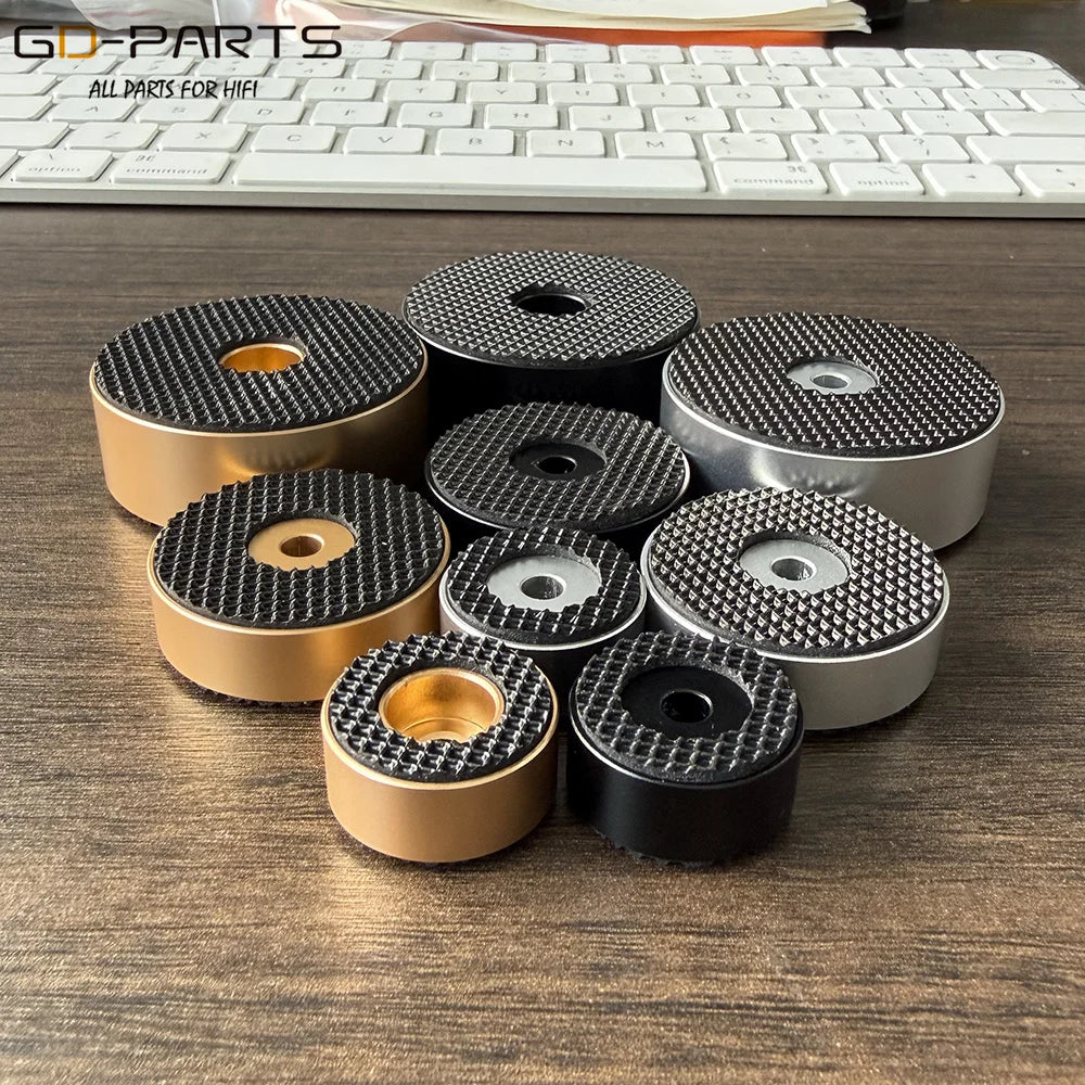 20mm 30mm 40mm Solid Aluminum Amplifier Feet Speaker Cabinet Isolation Stand Damper Leg Base DAC PC Turntable CD Player Mat Pad