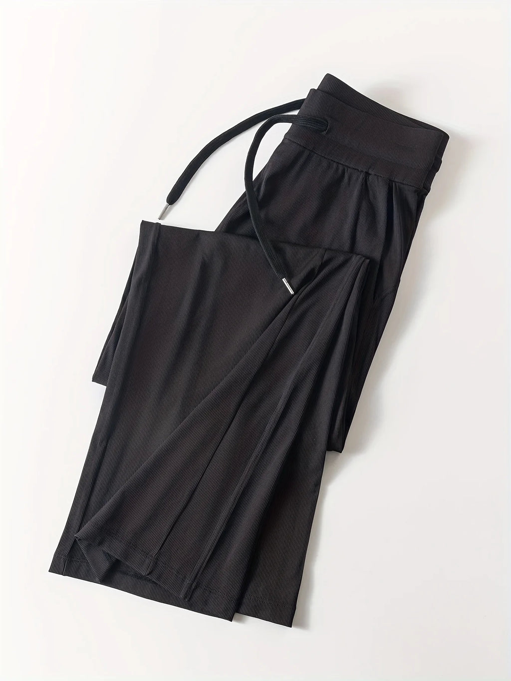 Women's New Naked Feeling Loose Drawstring Straight Pants, Outdoor Sports Long Pants, Mid Waist Slimming Wide Leg Casual Pants
